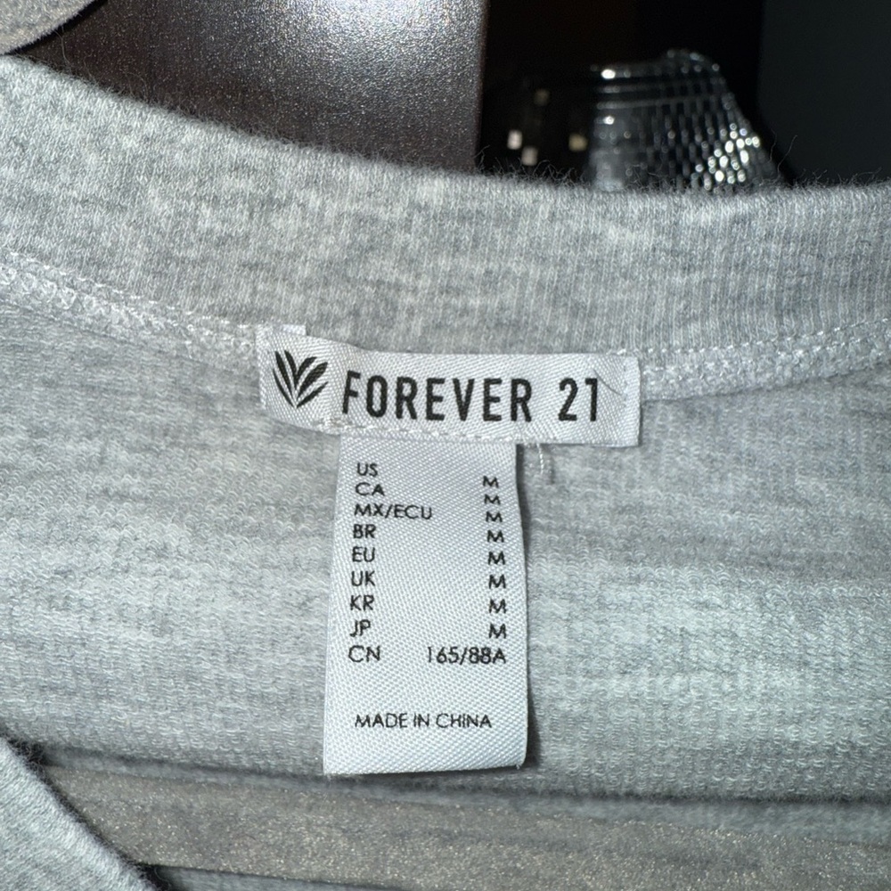 Forever 21 Light Gray Zip-Up Jacket - Picture 5 of 5
